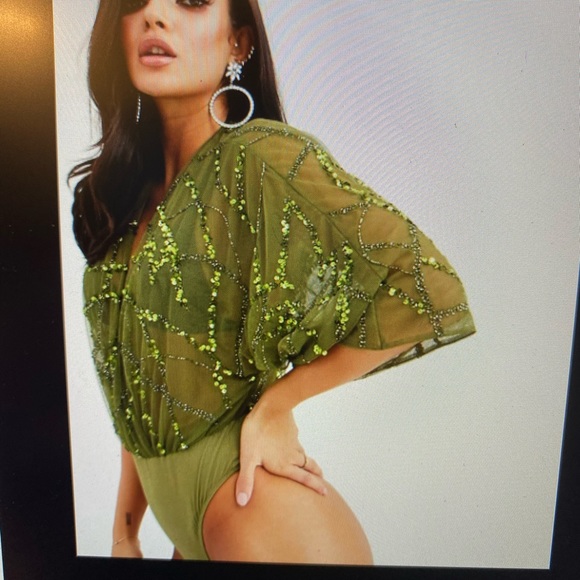 ASOS curve embellished bodysuit - Picture 6 of 6